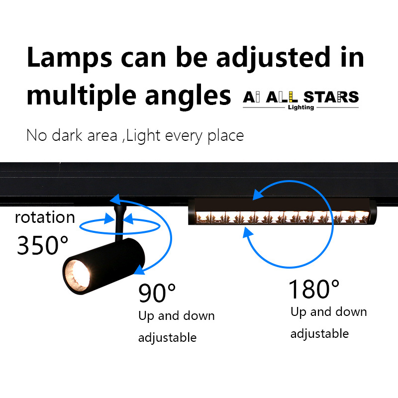 New Product Ball Light Surface Mounted Recessed 48V LED Magnetic Track Light Modern Linear Office Chandeliers & Pendant Lights