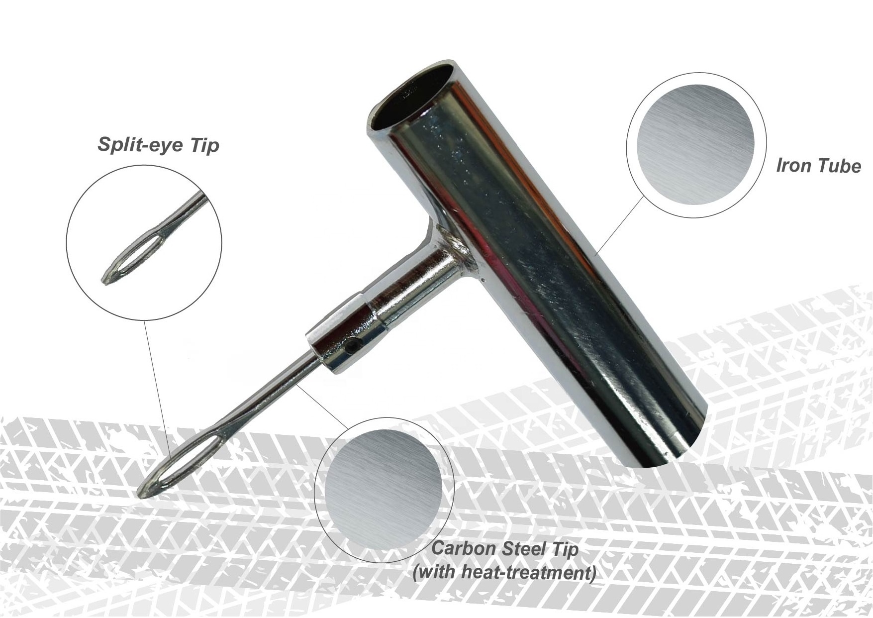 T Handle Tubeless Tire Puncture Repair