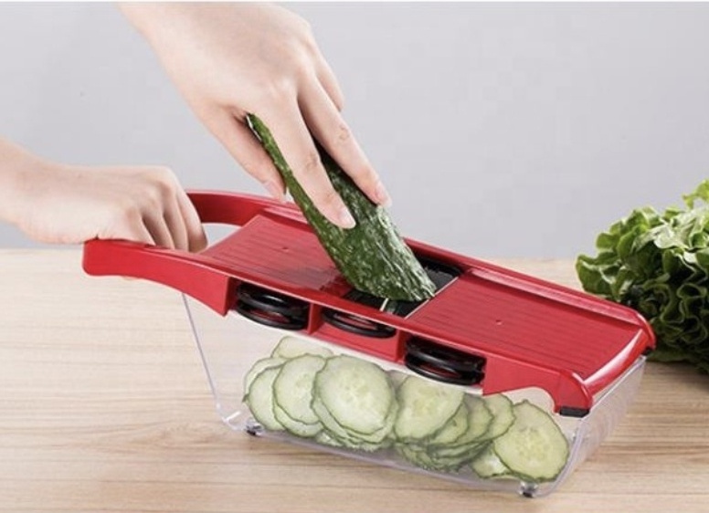 slicer dicer vegetable cutter 6 in 1 vegetable cutter with drain basket manual cabbage cutter