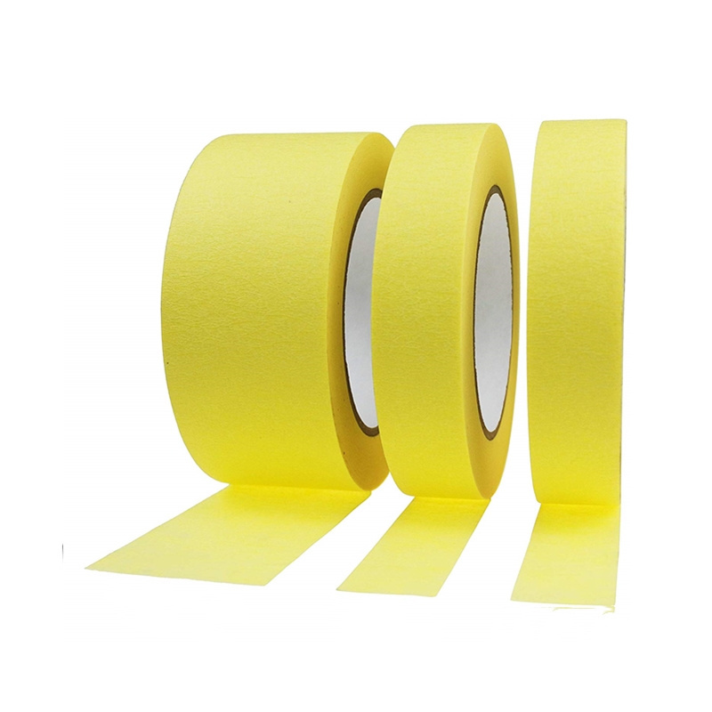 High Temperature Resistant Yellow Auto Painting 388N Automotive Refinish Masking Tape