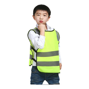 Neon Yellow Kids Safety Vest High Visibility Reflect Wholesale Safety Vest Reflective Safety Vest For Kids