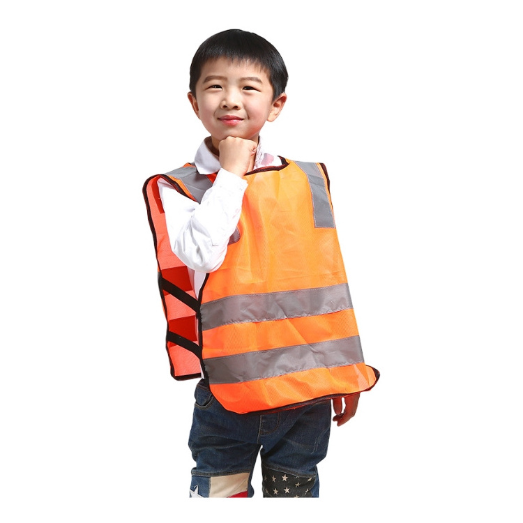 Neon Yellow Kids Safety Vest High Visibility Reflect Wholesale Safety Vest Reflective Safety Vest For Kids