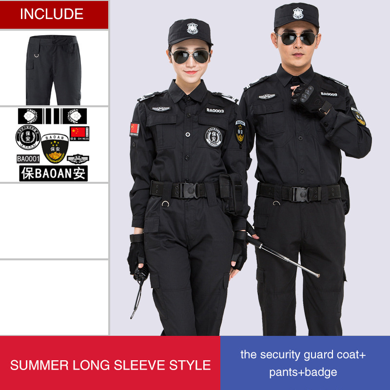 High quality long sleeve short sleeve custom security officer guard uniform security guard uniforms for sale