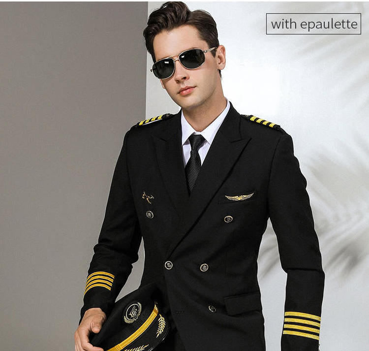 Wholesale Work Wear Officer Uniform New Design Men Airport Officer Uniform