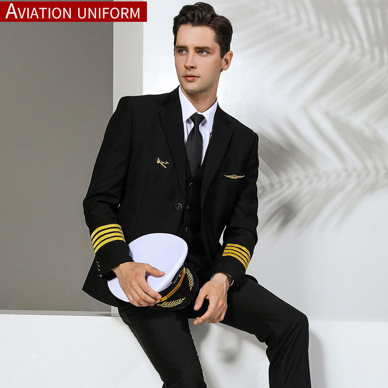 Wholesale Work Wear Officer Uniform New Design Men Airport Officer Uniform