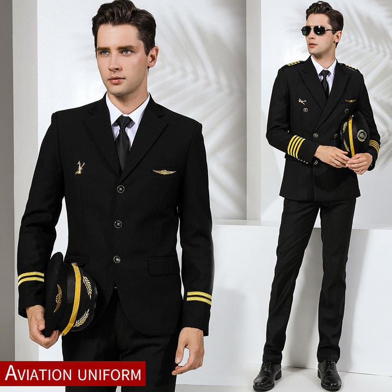 Wholesale Work Wear Officer Uniform New Design Men Airport Officer Uniform