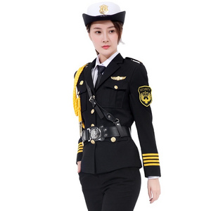 New Style Women Black Women's Security Suit Women Security Guard Uniform