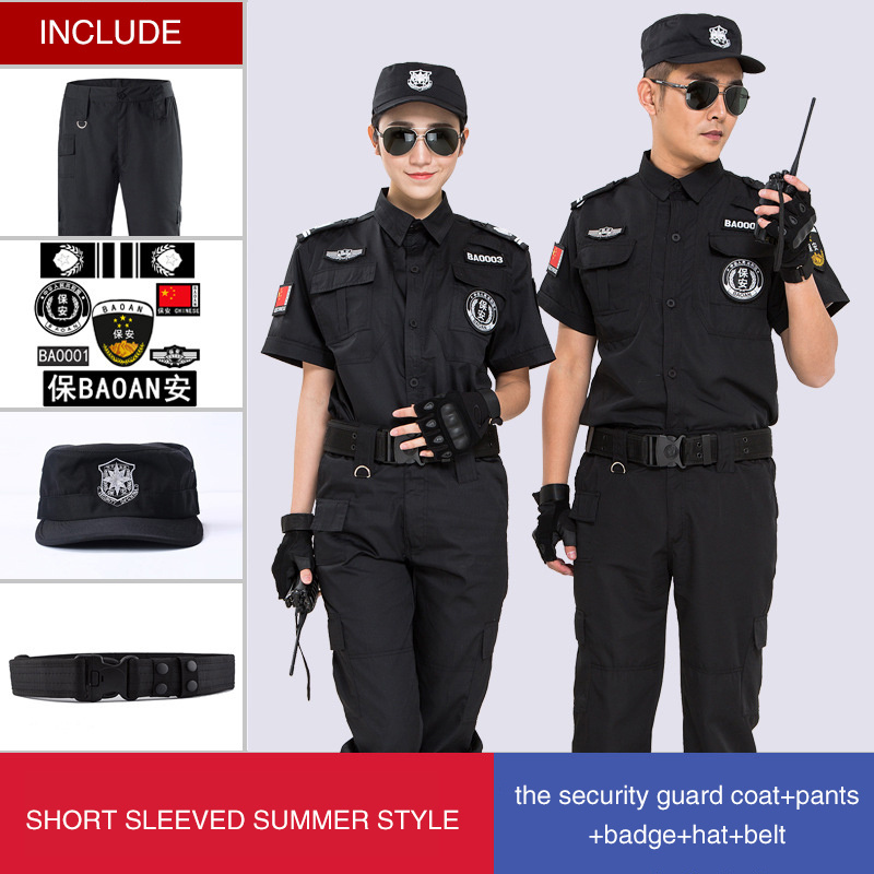 High quality long sleeve short sleeve custom security officer guard uniform security guard uniforms for sale