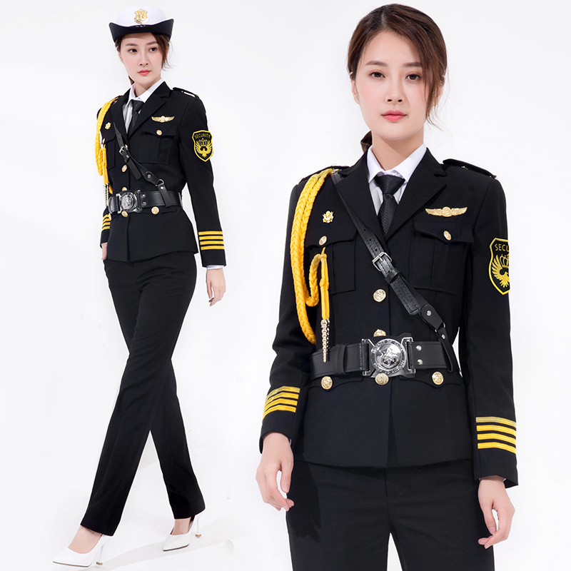 New Style Women Black Women's Security Suit Women Security Guard Uniform