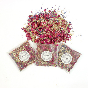 natural dried flower confetti dried rose petal organic for Wedding Table Decoration