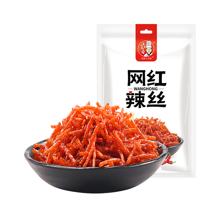 Hot sale Chinese tradition snacks bulk 70g pack spicy latiao snack