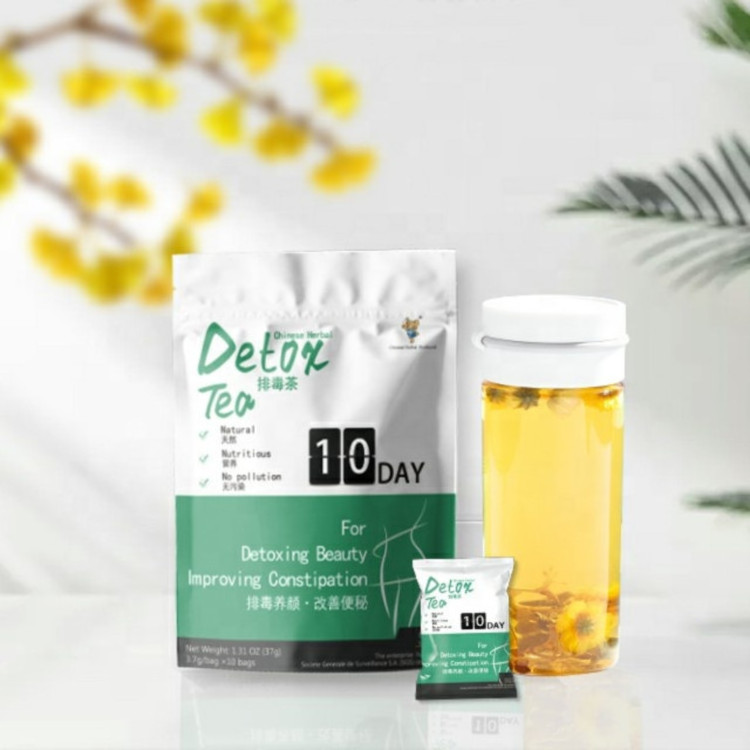 Private label detox tea 10 Day fitness slimming natural weight loss tea