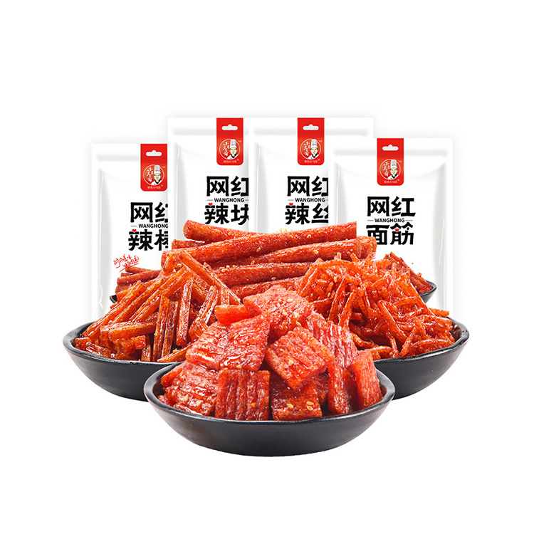 Hot sale Chinese tradition snacks bulk 70g pack spicy latiao snack