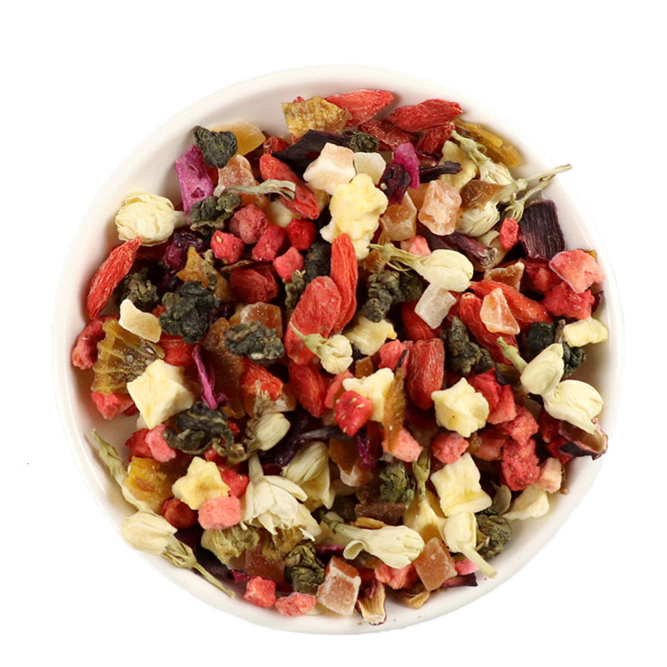 New Arrival Jasmine Strawberry Fruit Grain Tea Bulk Wholesale Mix Dried Flower Fruit Tea