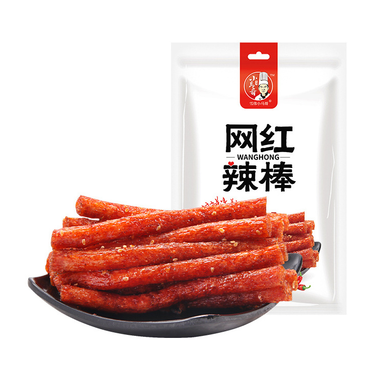 Hot sale Chinese tradition snacks bulk 70g pack spicy latiao snack