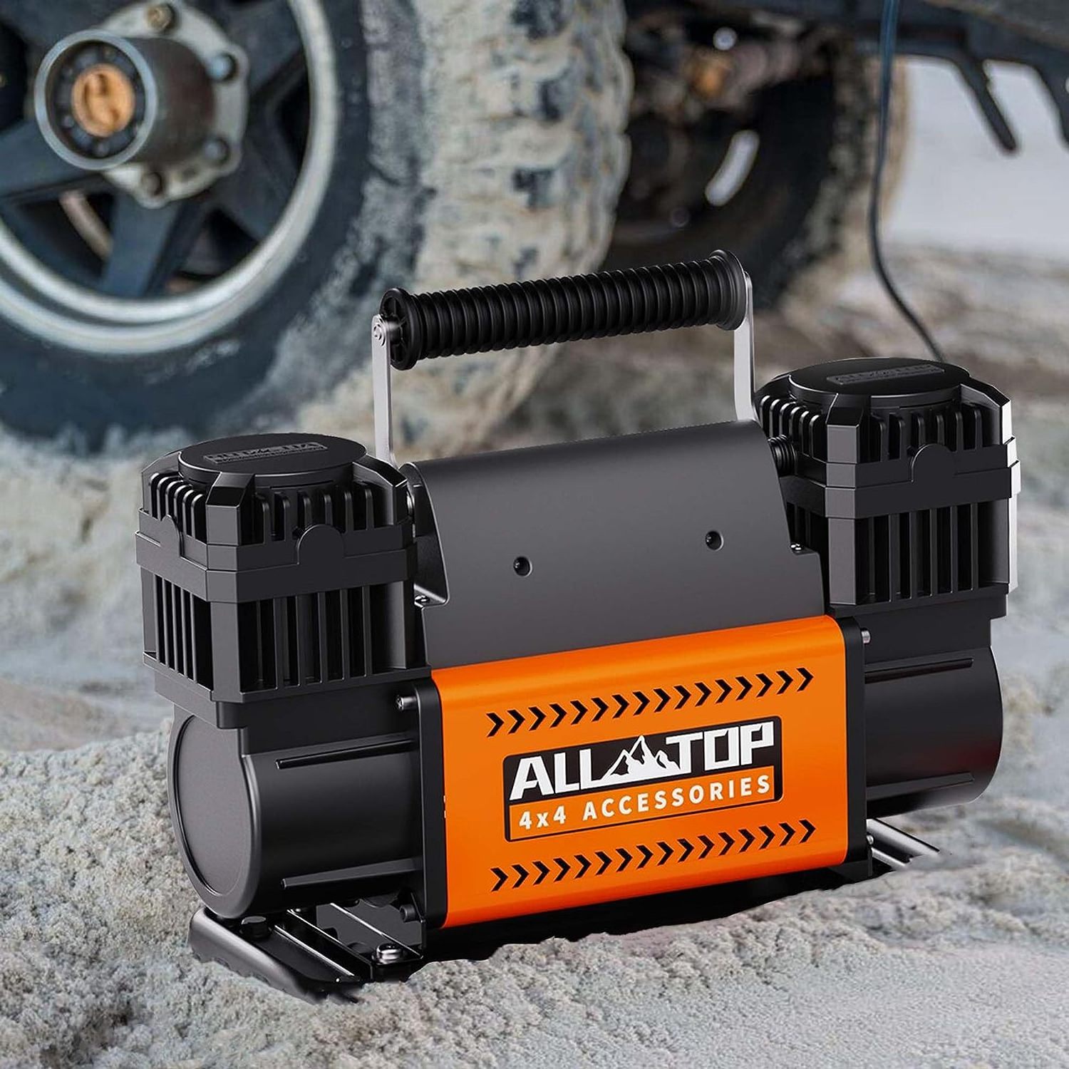 Tire Pressure Monitor 4x4 12V 150psi Mental Car Air Compressor Heavy Duty Air Compressor