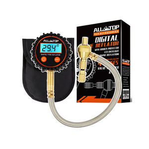 High Quality Tire Air Pressure Gauge with Hose Outdoor Vehicle Tools Potable Digital Tire Deflator 4X4 4WD