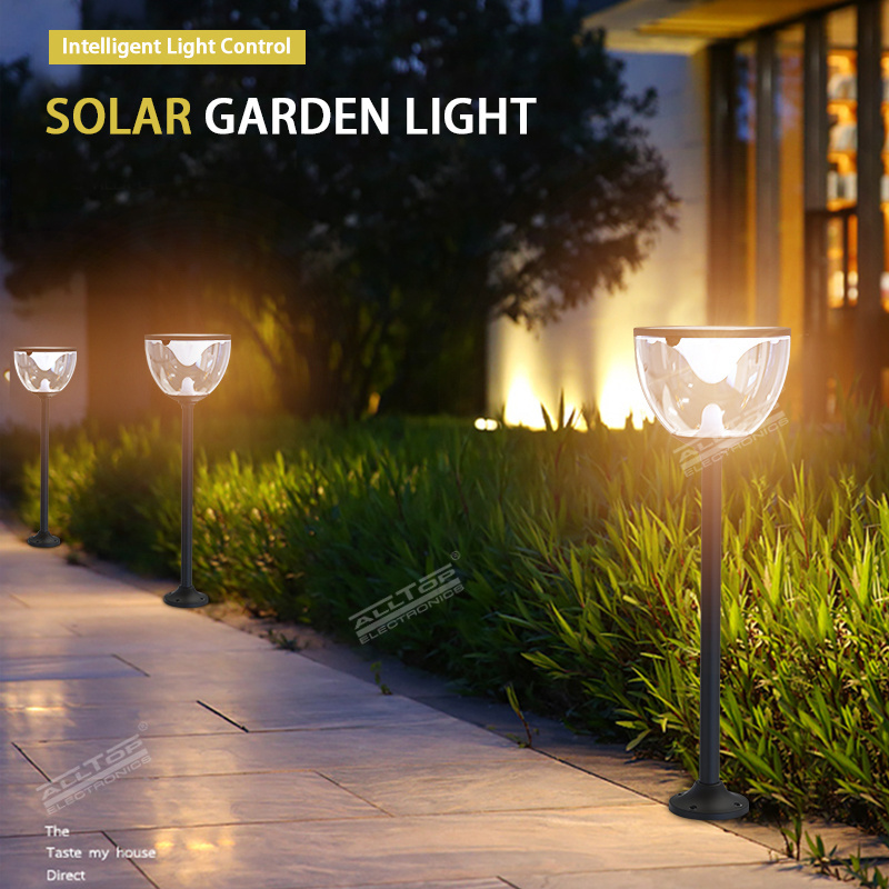 New Design Waterproof Ip65 Abs Aluminium Alloy Outdoor 4w Solar Led Garden Light