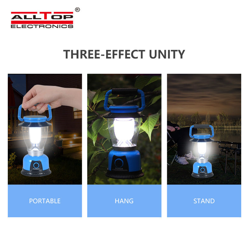 Alltop Outdoor Hand Power Generation Led Hanging Lanterns Rechargeable Solar Camping Light