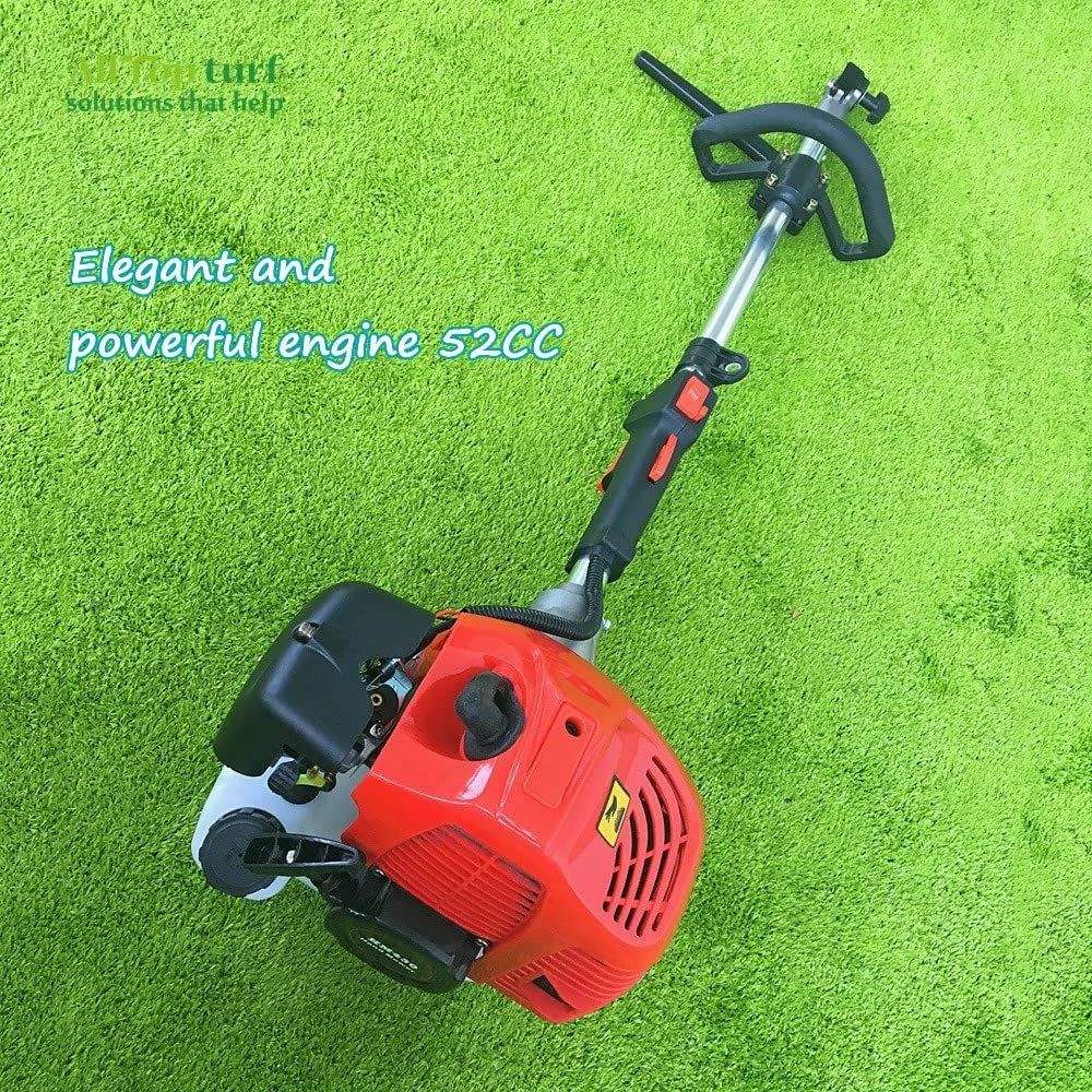 Power Brush Power Broom, Handheld Turf Lawn Sweeper, Sand and Rubber Brushing Filling Brush for Artificial grass(52CC engine)