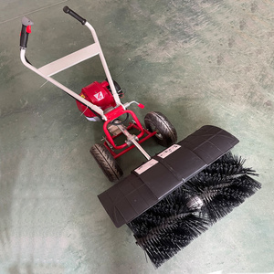 Foldable Small Power Broom Sand and Rubber Brushing Filling Brush for Artificial grass(52CC engine)