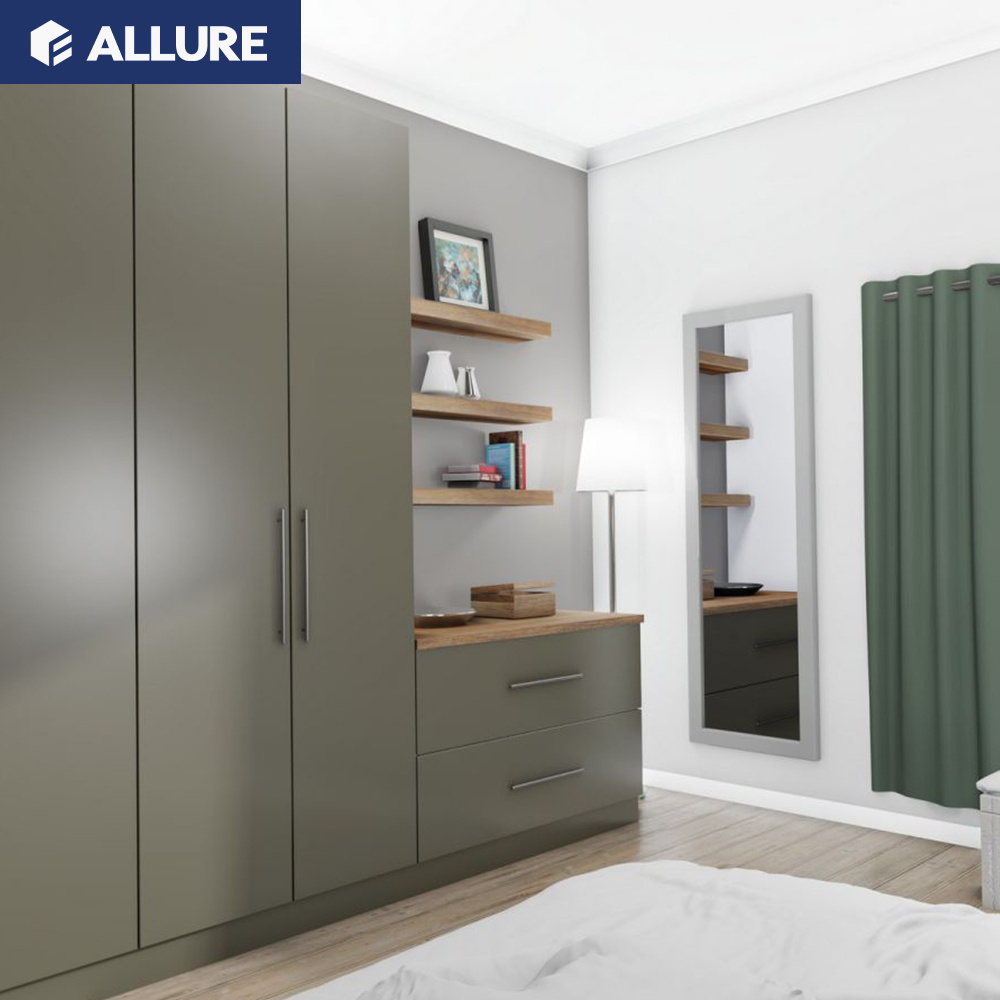 Allure shelving pole system aluminium frame closet storage wardrobe