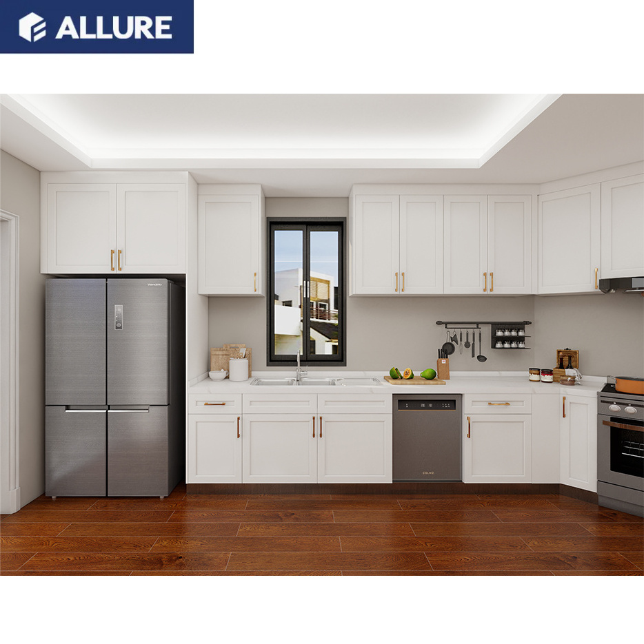 Allure Customize Portable Modern Mobile Home Furniture Modular Solid Wood Kitchen Cabinets