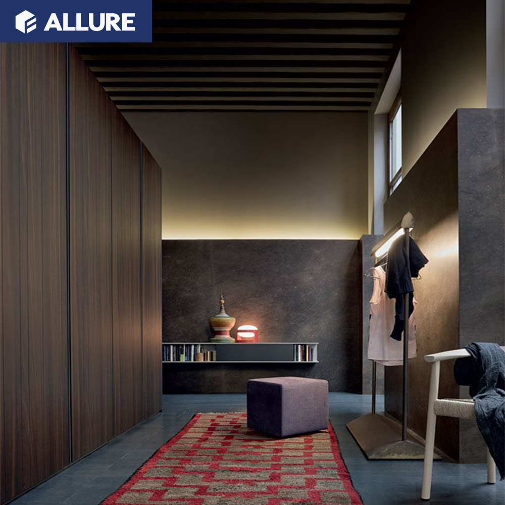 Allure double color wooden bedroom furniture amoires wardrobe design laminate colours combination