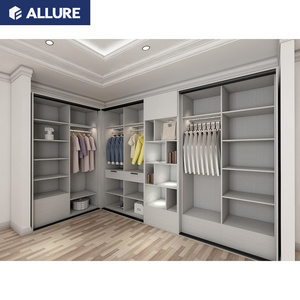 Allure Plastic Wardrobe Cabinet Storage Taiwan Home Furniture Customized Durable Modern Wardrobes Bedroom Wooden Dress Bedroom