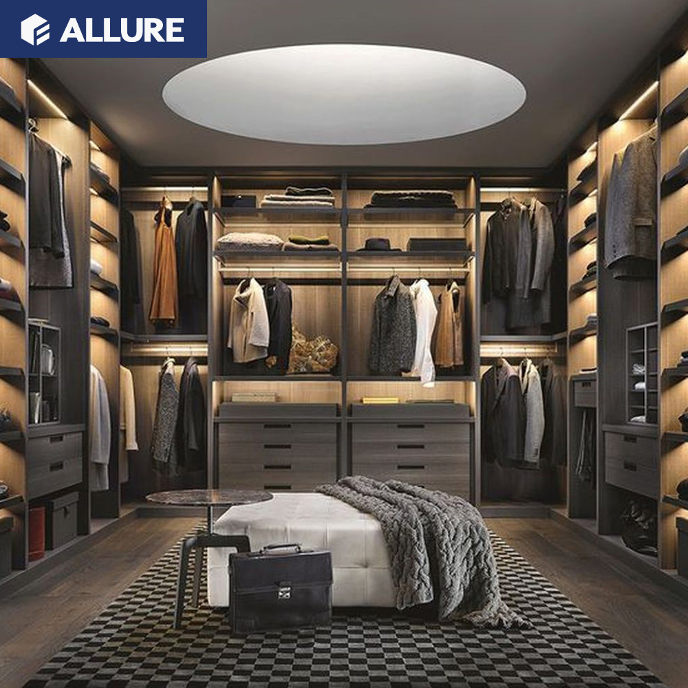 Allure small room designs single wooden drawer wardrobe closet for small bedroom