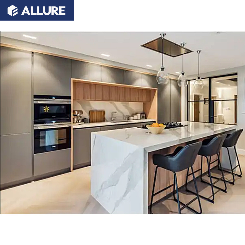 Allure Modern White High Gloss Lacquer Factory Smart Direct Cuisine Complete Good Quality Kitchen Unit Cabinets