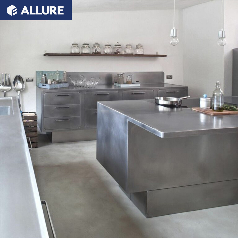 Allure Custom Modern Design Smart Storage Kitchen 304 Stainless Steel Outdoor Kitchen Cabinet