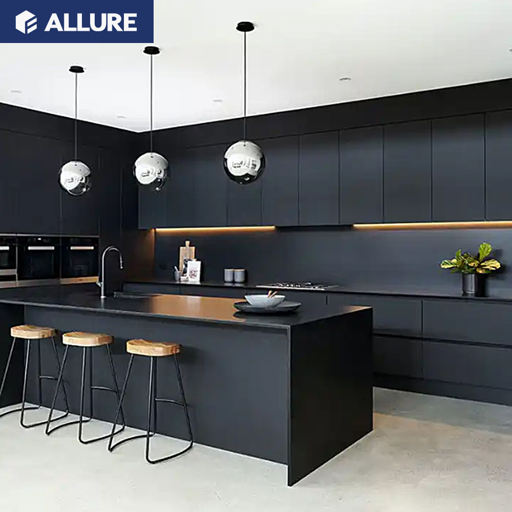 Allure Modern White High Gloss Lacquer Factory Smart Direct Cuisine Complete Good Quality Kitchen Unit Cabinets