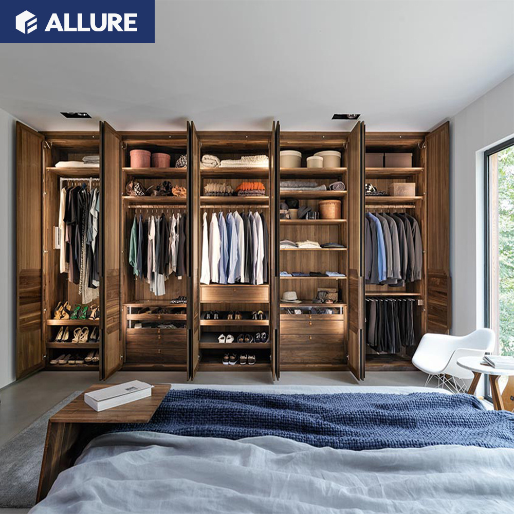 Allure shelving pole system aluminium frame closet storage wardrobe