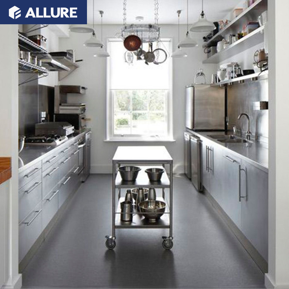 Allure Custom Modern Design Smart Storage Kitchen 304 Stainless Steel Outdoor Kitchen Cabinet