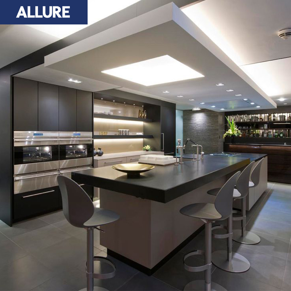 Allure Modern Design Supplies Design Organization Complete Sets Standard Practical Wood Modular Kitchen Cabinet Price