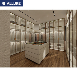 Allure Millwork Joinery Indian Wall Mini High Gloss Uv Walk-In Closet Custom Modern Simple Interior Design Wardrobe Small New