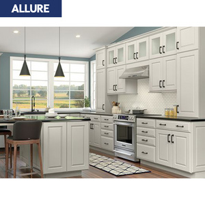 Allure Laminate Custom Curved Ready Solid Wood Wholesale Apartment Complete Set Cocina Integral Kitchen Cabinets Designs