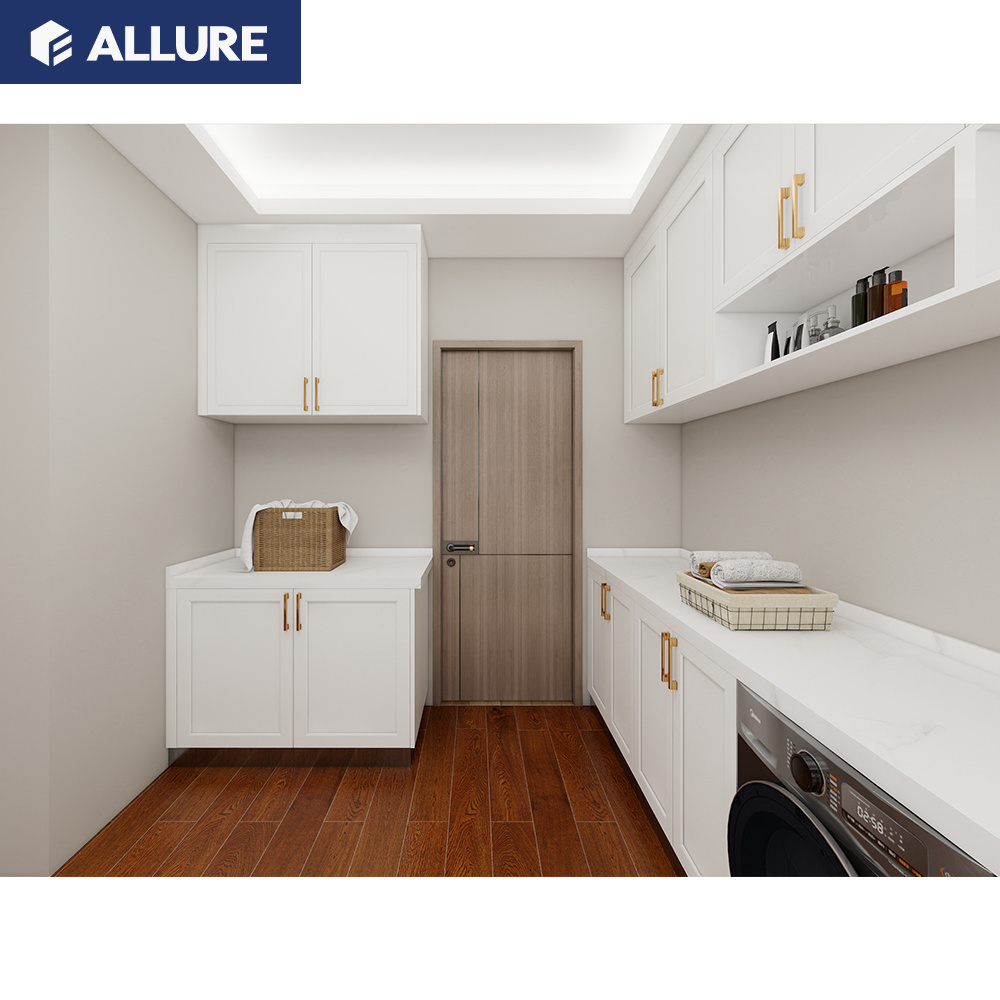 Allure Complete Full Set White Kichen Cabinets Modern Kitchen Furniture Model Sets