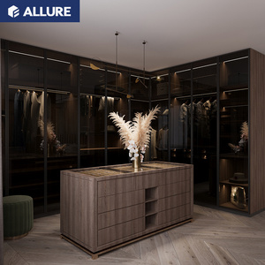 Allure Latest Wholesale Wooden Wardrobe Storage Cabinet Clothes With Dressing Table