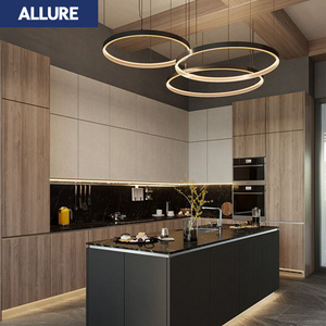 Allure Project High Quality Large Standard Full Engineering Cocina  Model Luxury Furniture Smart Kitchen Cabinet Designs