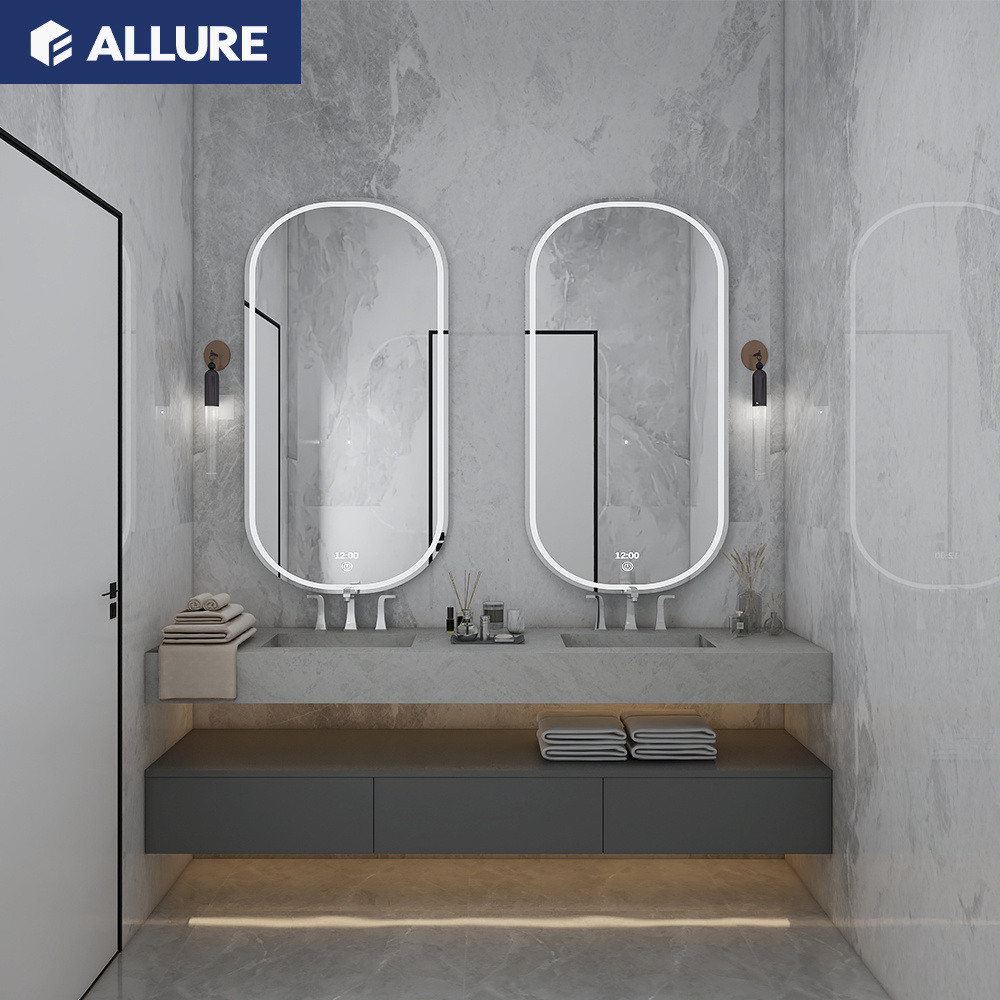 Allure Joinery Millwork Design Storage Fiber Mirror Under Sink Basin Bagno Automatic Bathroom Sink Cabinets Modern Luxury Vanity