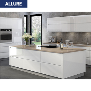 Allure Wholesale Outdoor Home Complet Cucina Island Cupboard Modern Design Sets Modular Cozinha Wood Cabinet Kitchens Furniture