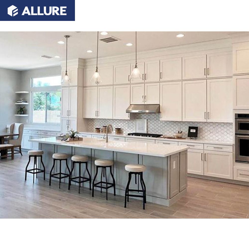 Allure Acrylic Smart Luxury Modular Millwork Complete Cocinas Pantry Manufacturers Solid Wood High Gloss Custom Kitchen Cabinet