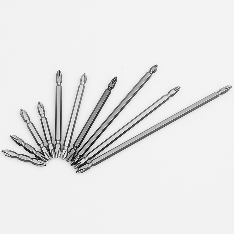 1/4'' PH2 Hex magnetic screwdriver bits length 65mm double end bit phillips Power screw driver bits