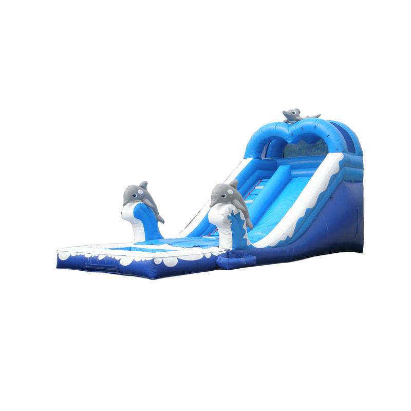 Huge Commercial Kids Adult Long Lane Inflatable Splash Water Slide Aqua Park Slide Inflatables for Fun Park