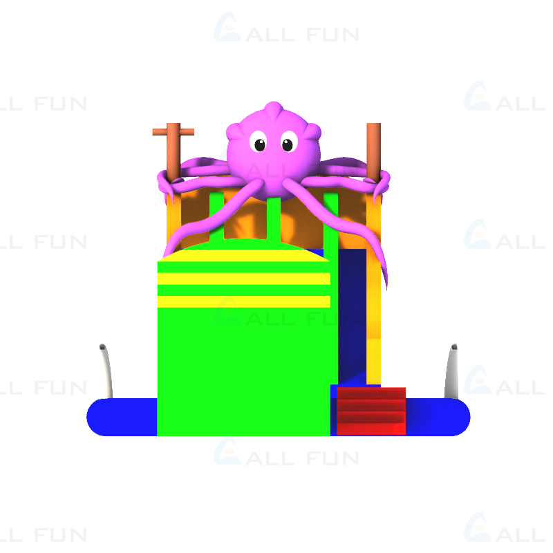 New Design Kids Party Inflatable Small Pool Water Slide Custom Land Water Play Equipment Water Park