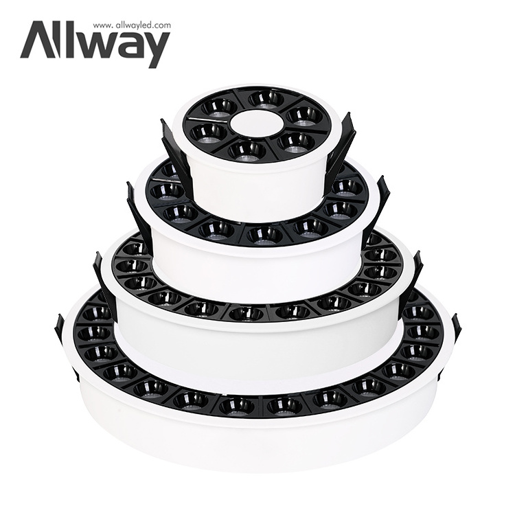 Allway Wholesale New Design Detachable SKD Housing Down Lamp Frame 6 inch LED DownLighting Fixture