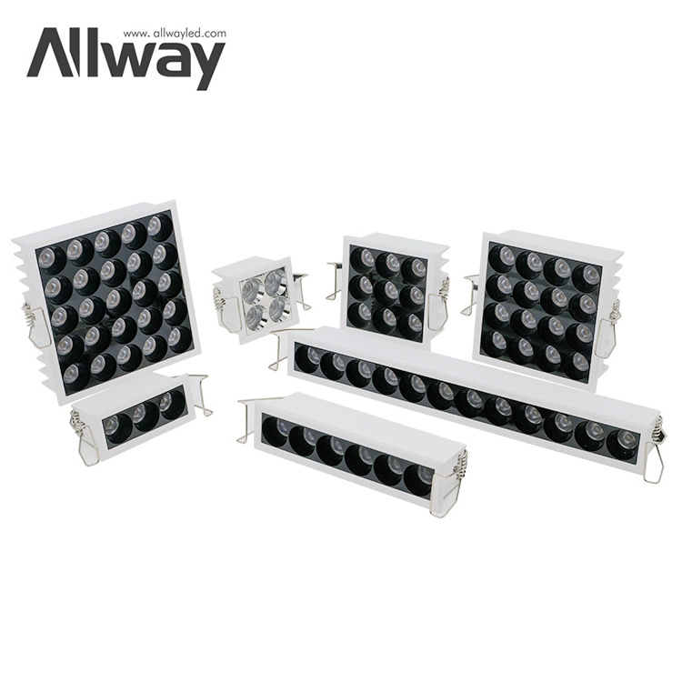 Allway Hot Sale Black White SKD Down Light Indoor Recessed Housing Frame LED Downlight Fixture