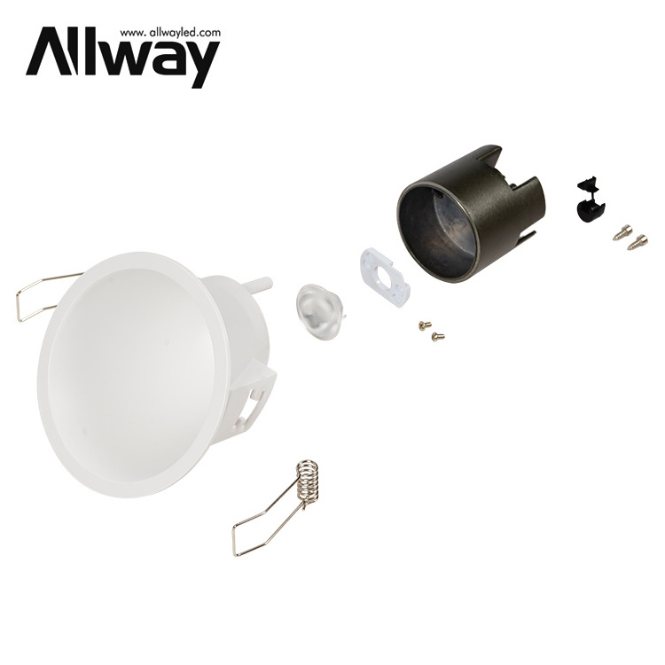 Wholesale Spotlight Housing Aluminum Recessed 5 10 Watt Led Downlight e27 Frame Fixture Holder Fittings